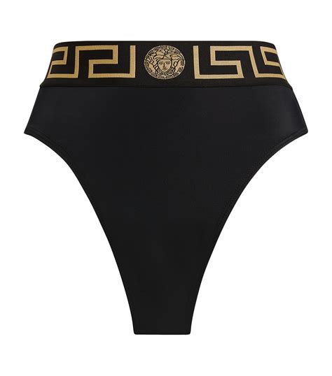 versace bikini greca|versace high waist bikini bottom.